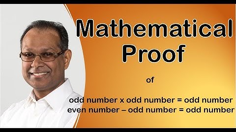 Mathematical proof of odd number times an odd number equals an odd number.