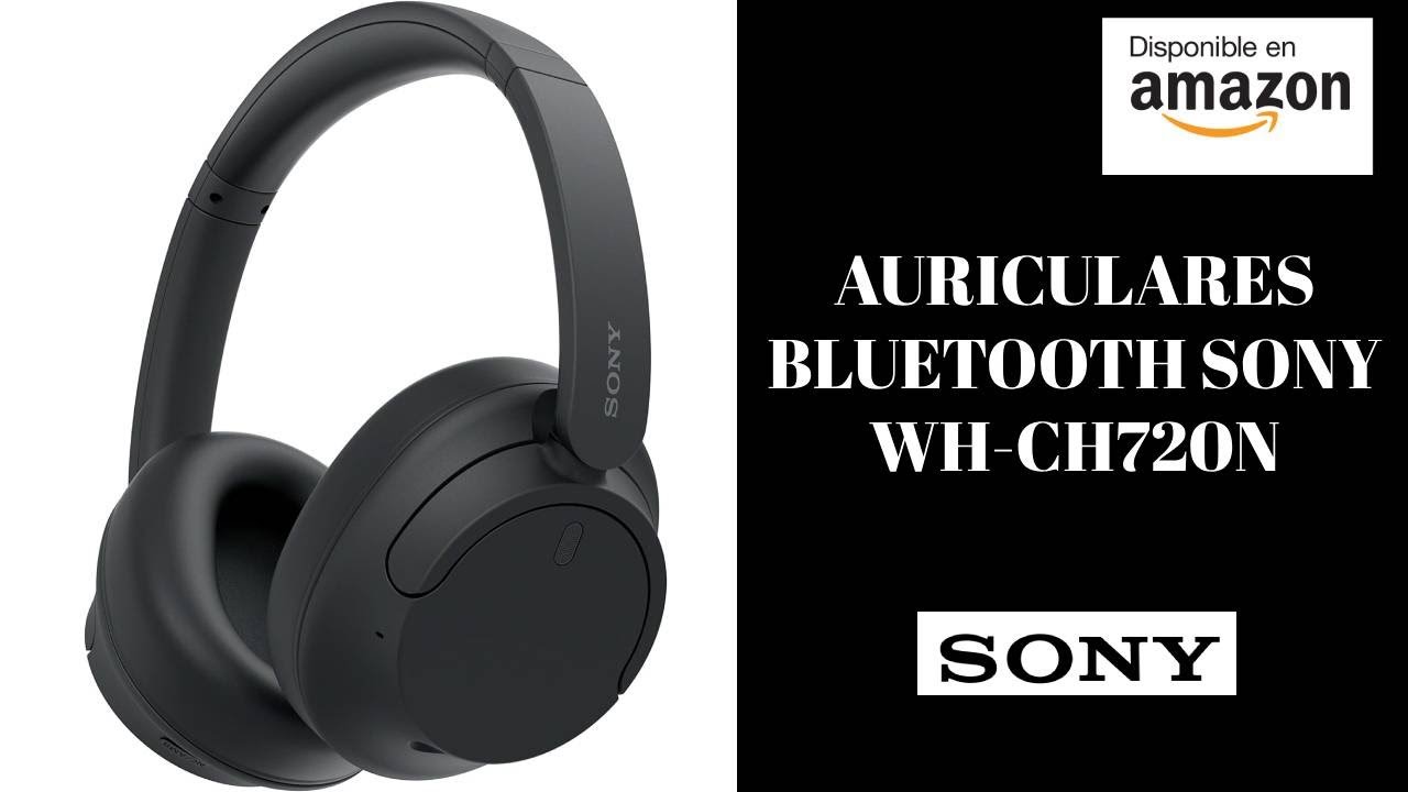 Sony WH-CH720N. Auriculares Inalámbricos Bluetooth, 35 Horas de Autonomía y  Carga Rápida, Negro 