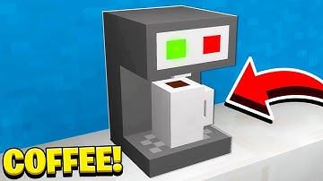 How to Make a WORKING COFFEE MACHINE in Minecraft! (NO MODS!)