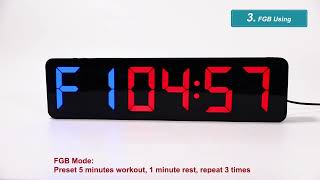 The Teaching Video of ANJANK Gym Timer Clock