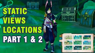 Static Views Locations Part 1 and Part 2 ~ Misterious Clipboard Guide Sumeru World Quest