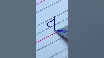 How to write English cursive letters I with fountain pen | cursive writing a to z #Shorts