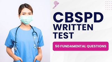 CBSPD Exam Review - CSPDT Certification Mock Practice Written Test (50 Fundamental Questions)
