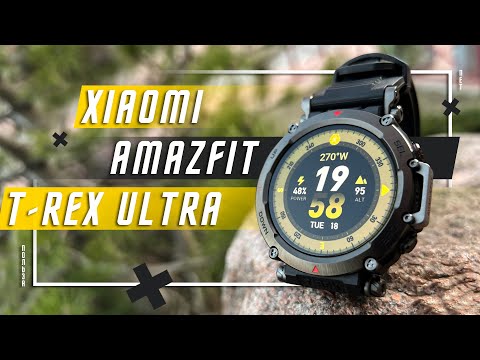 ЛУЧШИЙ ТОП 🔥 УМНЫЕ ЧАСЫ XIAOMI Amazfit T-Rex Ultra Smart Watch AMOLED GPS СОЛИ НЕ БОЯТСЯ СМАРТ ЧАСЫ