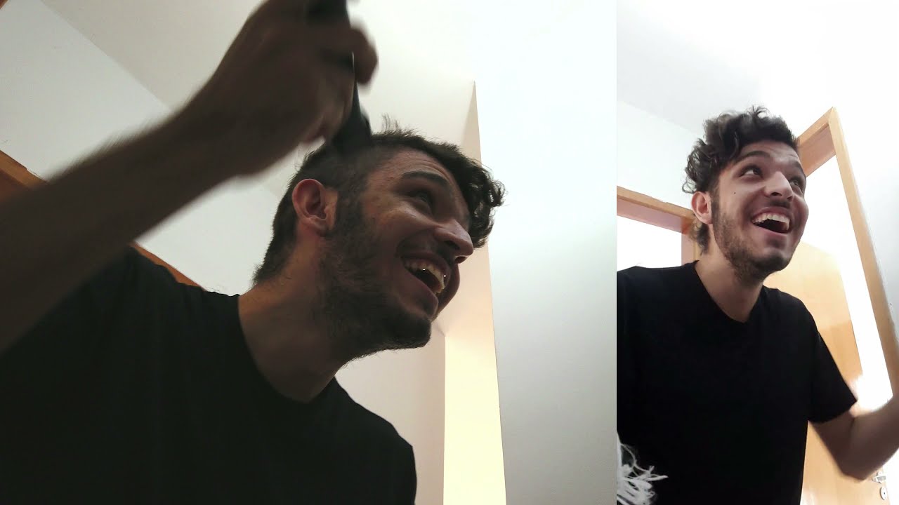 RASPEI MEU CABELO EM CASA