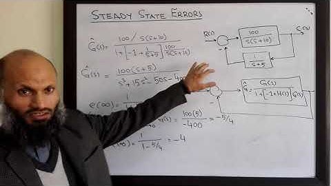 LCS 29 - Steady state errors for non unity feedback systems, exercise problems