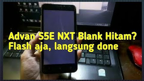 Flash Advan S5E NXT Blank Hitam