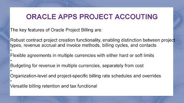 Oracle Apps Project Accounting Online Training USA
