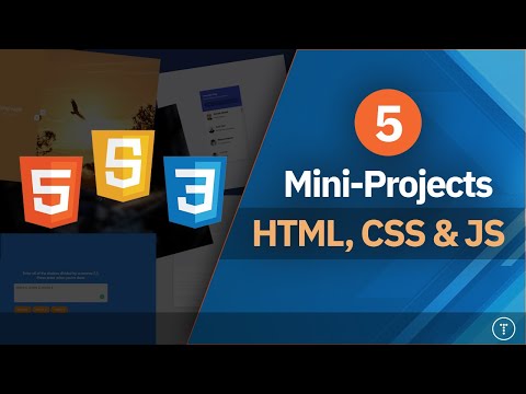 Build 5 Projects With HTML, CSS & JavaScript