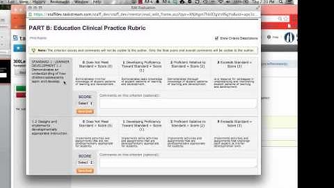 Taskstream Tutorial 1 How to Evaluate your Teacher Candidate.mp4