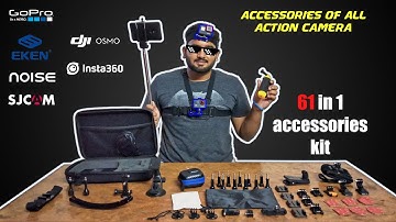 Action Camera Accessory kit 61 in 1 | GOPRO, EKEN, SJ CAM, NOISE, DJI OSMO, INSTA360 | RS-2000/-