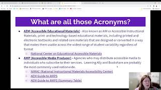 AT Forward Cop 11   Part 1   An Overview of Accessible Educational Materials AEM