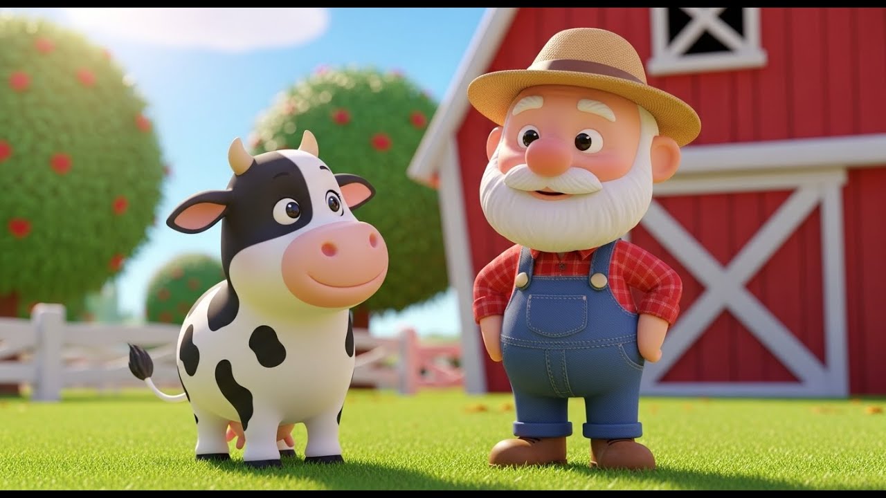 Old MacDonald Had a Farm 🐄 | Fun Farm Animals Song for Kids | Nursery Rhymes