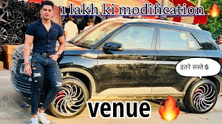 Venue, modification,￼￼ alloy,  इतने सस्ते ￼￼￼😱 ￼ सोचा नहीं  था ￼#hyundaivenue #modified