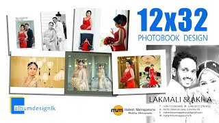 12x32 - Wedding magazine album design #Albumdesignlk ##MAHESH MANNAPPERUMA WEDDING PHOTOGRAPHY
