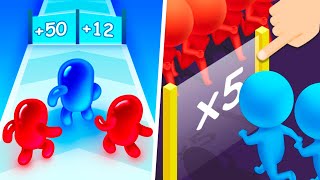Play 999999 Video Games High Score Join blob Clash vs Count Master - Gameplay  Max Levels screenshot 4