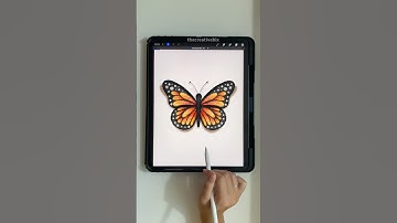 butterfly painting #digitalart #painting #drawing #shorts #procreate #butterfly #cute #aesthetic