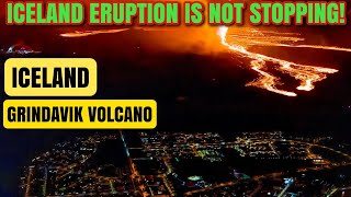 The Grindavik Eruption Is Not Stopping! Lava Defense Walls Must Be Raised! Gas Alert! Mar 23, 2024