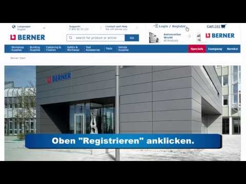 Registrieren und Einloggen - Der neue Berner Online-Shop 2015