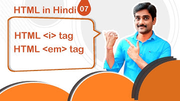 HTML i Tag | HTML em Tag - HTML in Hindi Tutorial 07 🚀