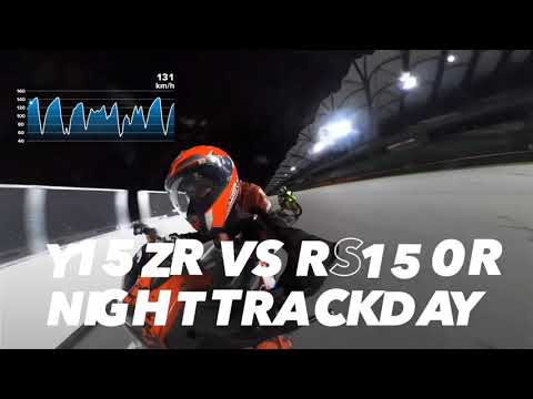 Y15zr vs RS150r di dalam track | NIGHTTRACKDAY | SIC | Braaapmotorsport