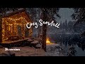 Winter Night Ambience Snow Falling Campfire At The Cabin Winter Night Ambience Snow Falling Campfire At The Cabin