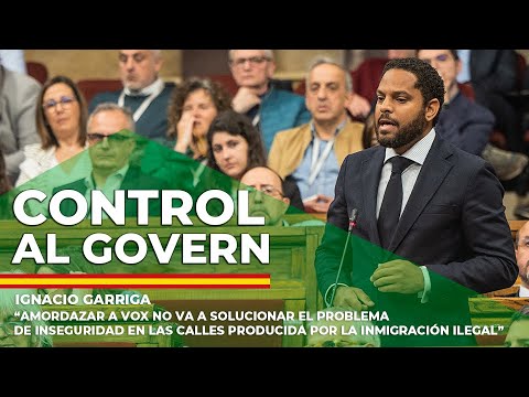 Ignacio Garriga: "Amordazar a VOX no va a solucionar el problema de inseguridad en las calles"