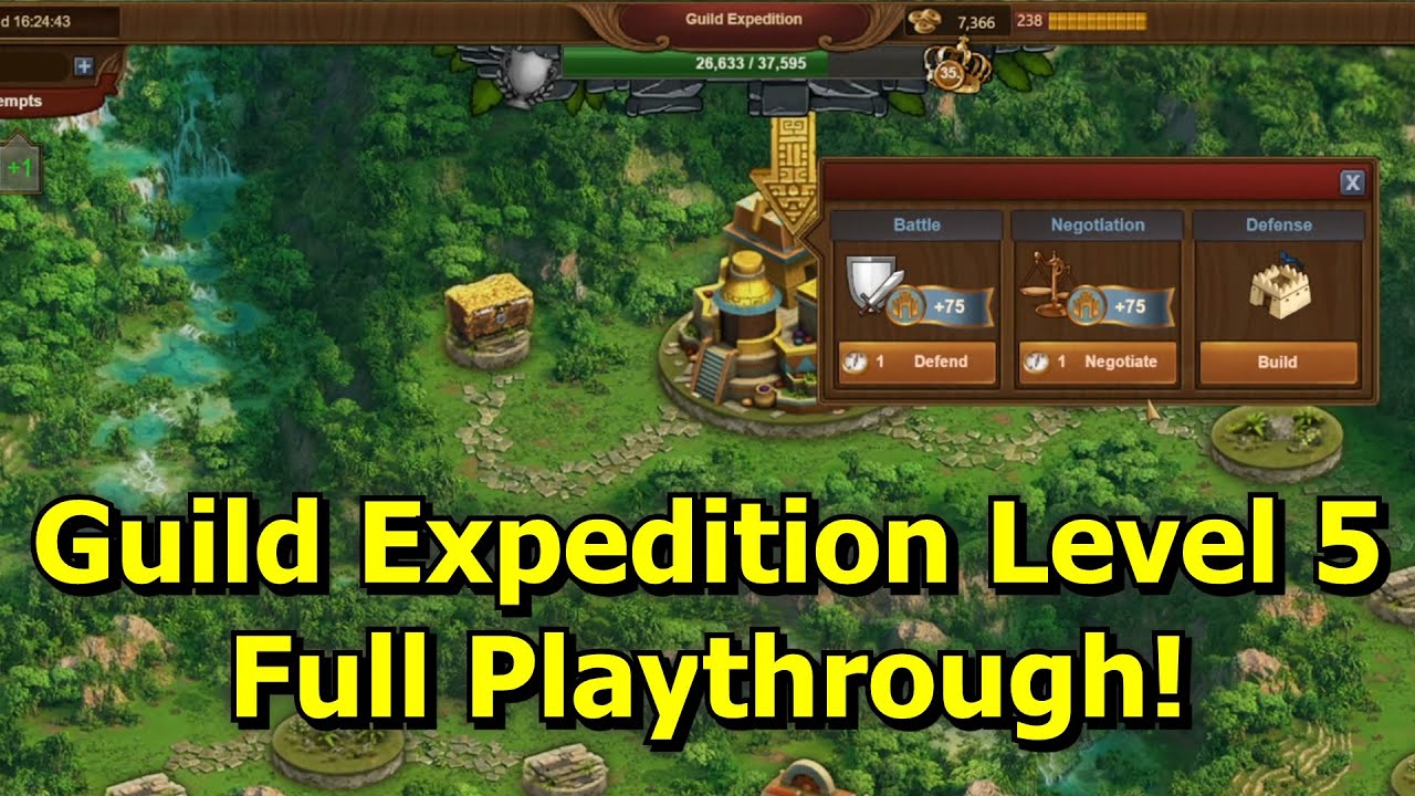 of Empires Guild Expedition Level 5 First Playthrough! Defense, Negotiation