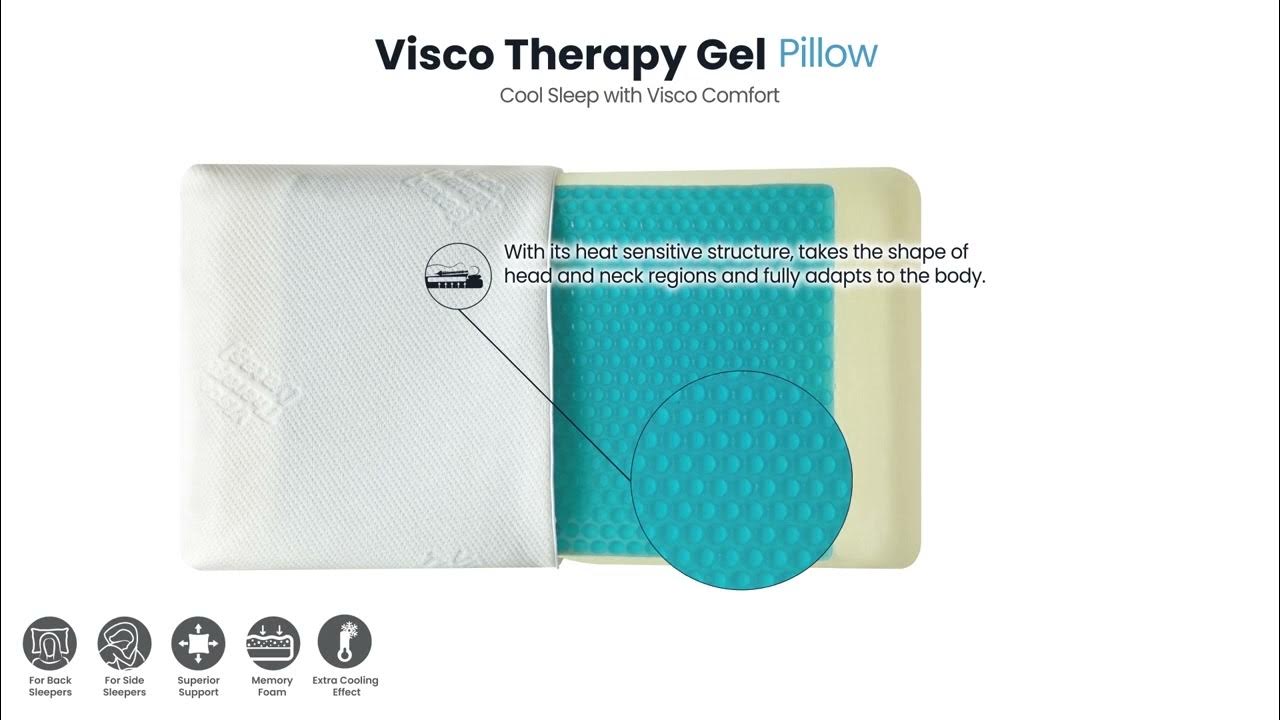 Visco Therapy Gel Pillow Natural Humidity Management Yatas Quilts