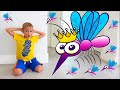 Vlad ve Niki evimizdeki sivrisineklere karşı ve Virüsler hakkında Çocuk hikayesi