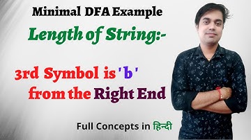 Minimal DFA | Length of Strings | 3rd Symbol is 