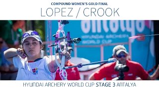 Dahlia Crook v Sara Lopez – Compound Women’s Gold Final | Antalya 2016