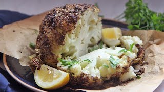 Roasting A Whole Head of Cauliflower