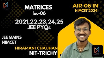 #matrices 06 for #nimcet #jeemains #aspirants