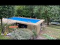 Entourage bois piscine tubulaire "part 3 structure et pose de lame"