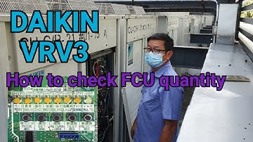 How to check indoor unit quantity | Daikin VRV3