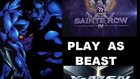 Saints Row 4 Custom Character play as BEAST from XMEN