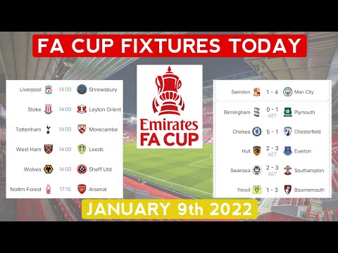 Fa cup results today