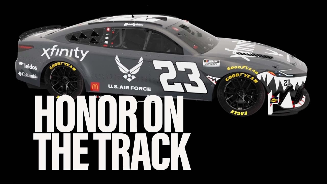 NASCAR racer unveils militarythemed paint scheme YouTube