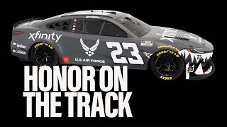 NASCAR racer unveils military-themed paint scheme