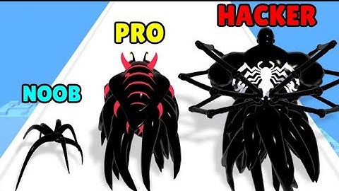 Noob vs Pro vs Hacker vs God Venom Run 3D