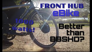 Hub motor eBike 1000w; just as good as BBSHD mid-drive?