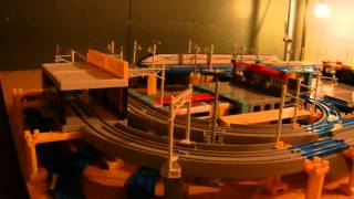 Plarail Metropolis Layout with Pokemon E4 Max Shinkansen, and Series E7 Hokuriku Shinkansen