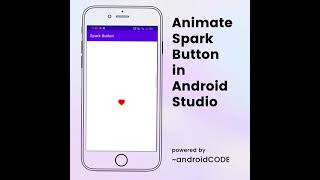 animate button tutorial #Shorts spark button android