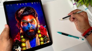 Draw With Me - Pushpa 2 Drawing,  Allu Arjun Drawing, Outline Tutorial 😍