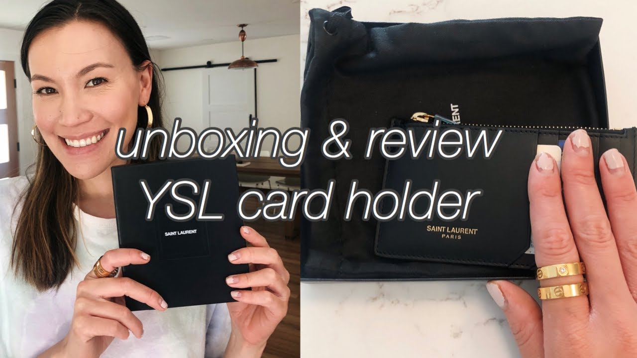 YSL CARD HOLDER REVIEW 2020  YSL Fragments Zipped Card Case! pros