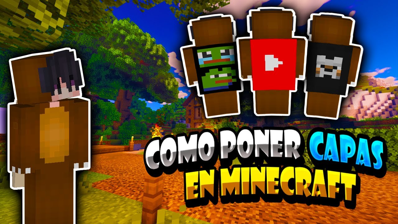 Como poner capas en minecraft bedrock (toda las versiones) - YouTube