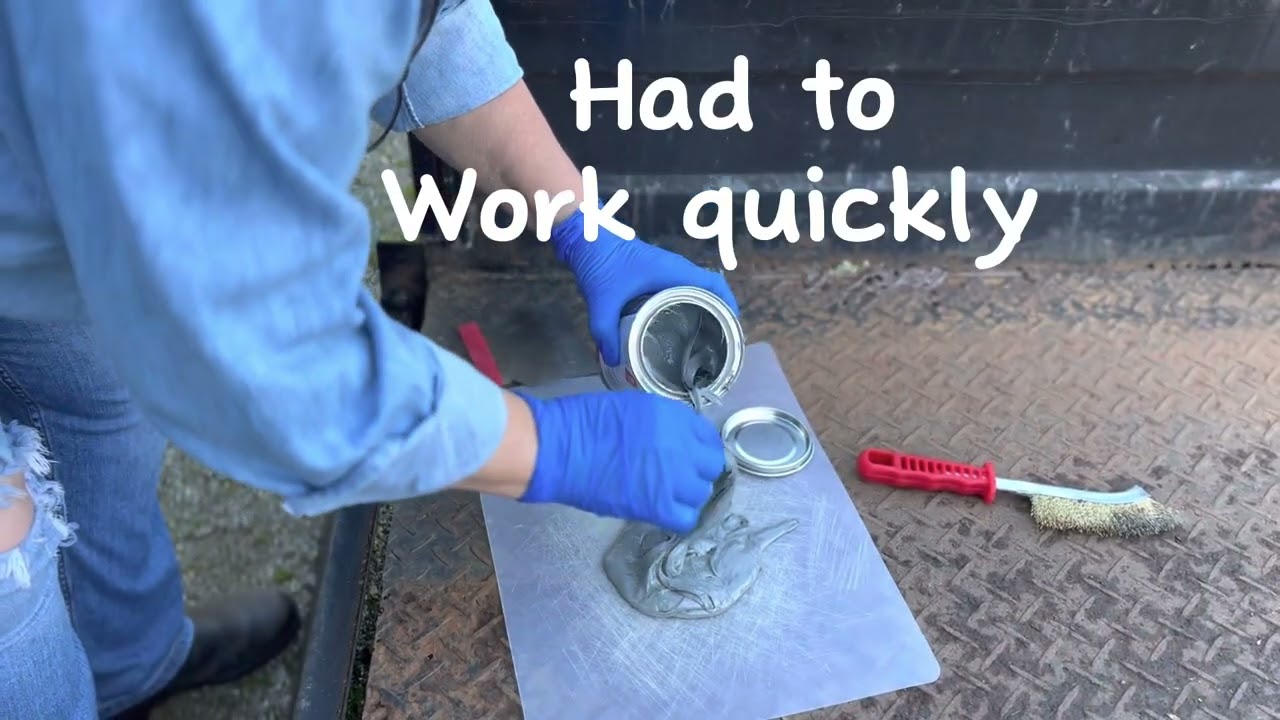 DIY Repairing a Rusty Trailer//Metal Bog DIY job//I’m no expert BUT gave it a go😀 #DIY#repairs