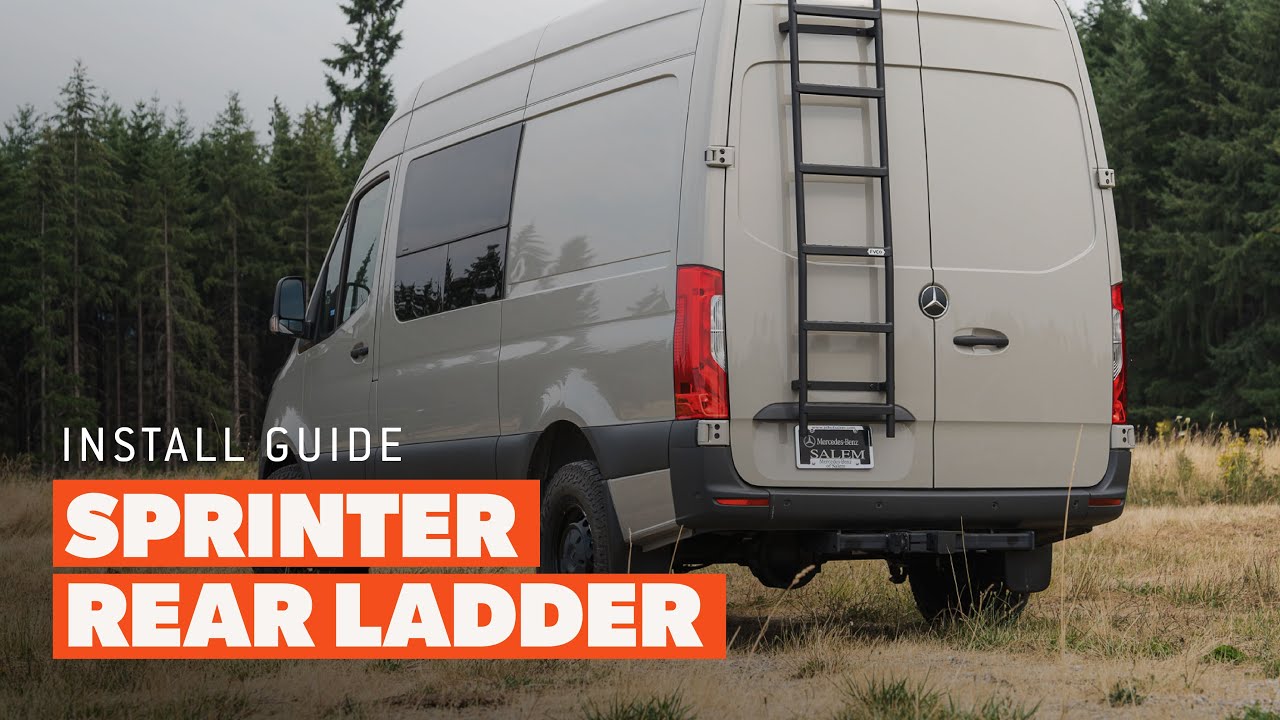 Sprinter Rear Ladder Installation Guide - Flatline Van Co. - YouTube