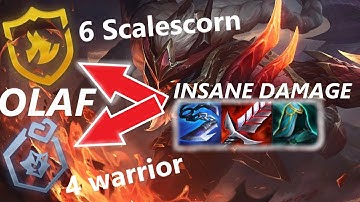 ⚡6 SCALESCORN⚡ - 4 WARRIOR⚡  l  INSANE DAMAGE ⭐⭐⭐  l  (TFT) HYPER ROLL  l  A MUST TRY COMP